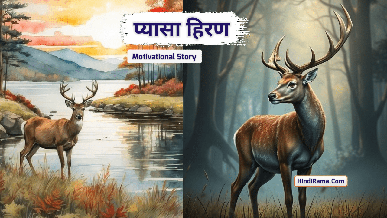 प्यासे हिरण की कहानी - Story Of Thirsty Deer । Motivational Stories For Students । Inspirational Stories In Hindi । Motivational Stories In Hindi । Hindirama.com