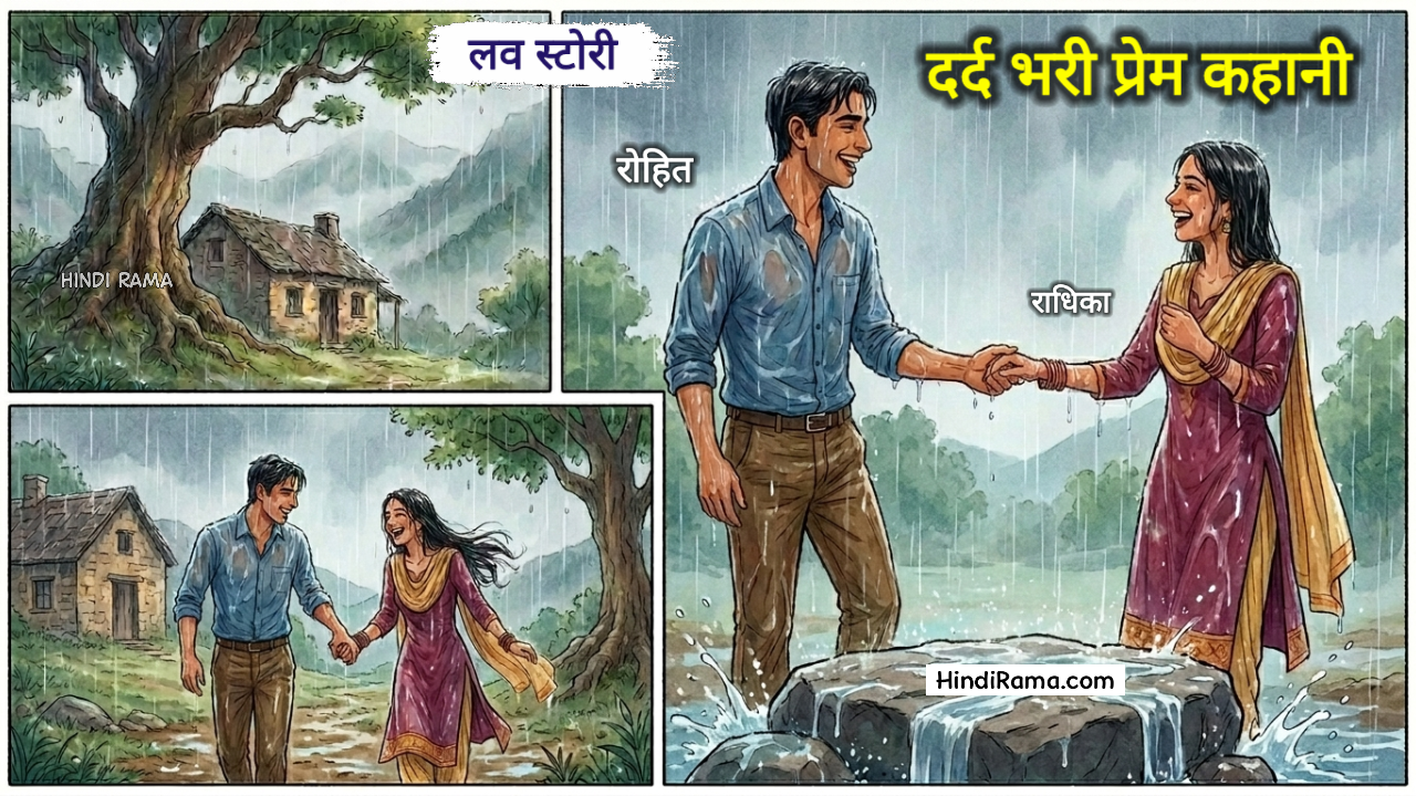 एक दर्द भरी प्रेम कहानी । राधिका और रिहित का रोमांटिक प्यार । Love Stories In Hindi । hindirama.com ।