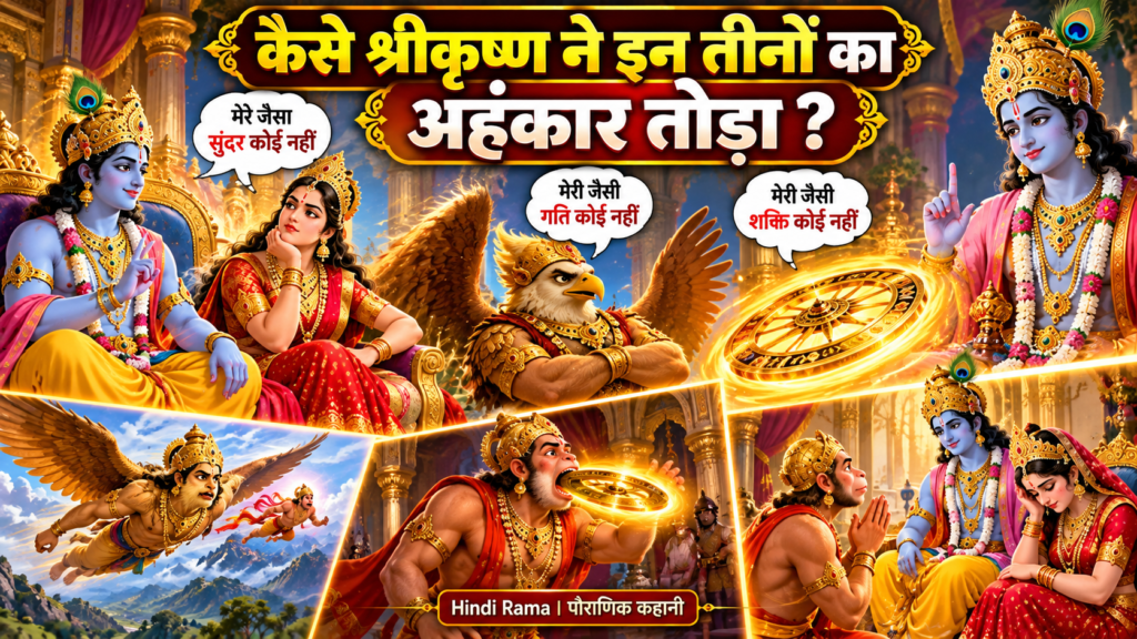 कैसे श्री कृष्ण ने इन तीनों का अहंकार तोड़ा? । How Krishna Broke Three Egos?
