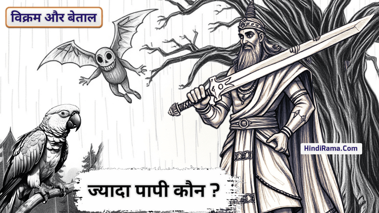 ज्यादा पापी कौन ? विक्रम और बेताल - Story Of Vikram And Betal । Moral Stories In Hindi । Hindirama.com