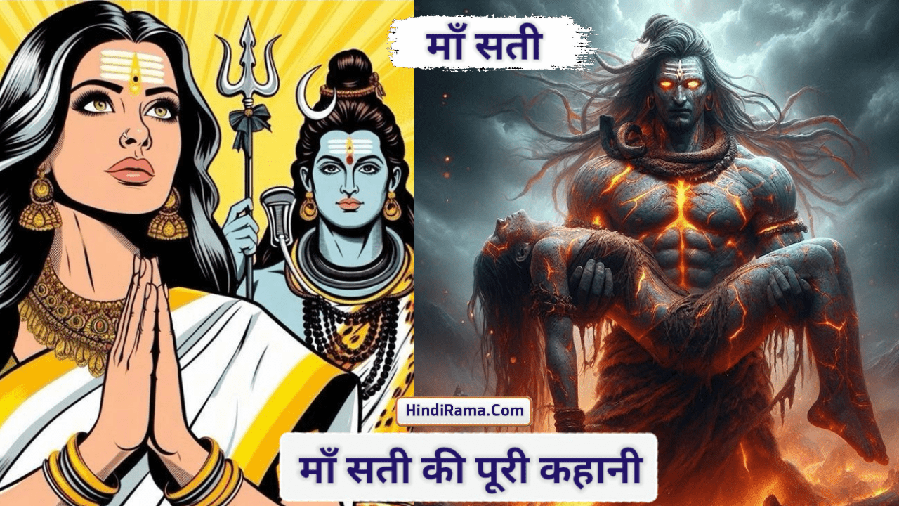 माँ सती की पूरी कहानी • कैसे हुई माँ सती की मृत्यु - Full Story Of Mata Sati । Mata Sati Story In Hindi । Hindirama.com