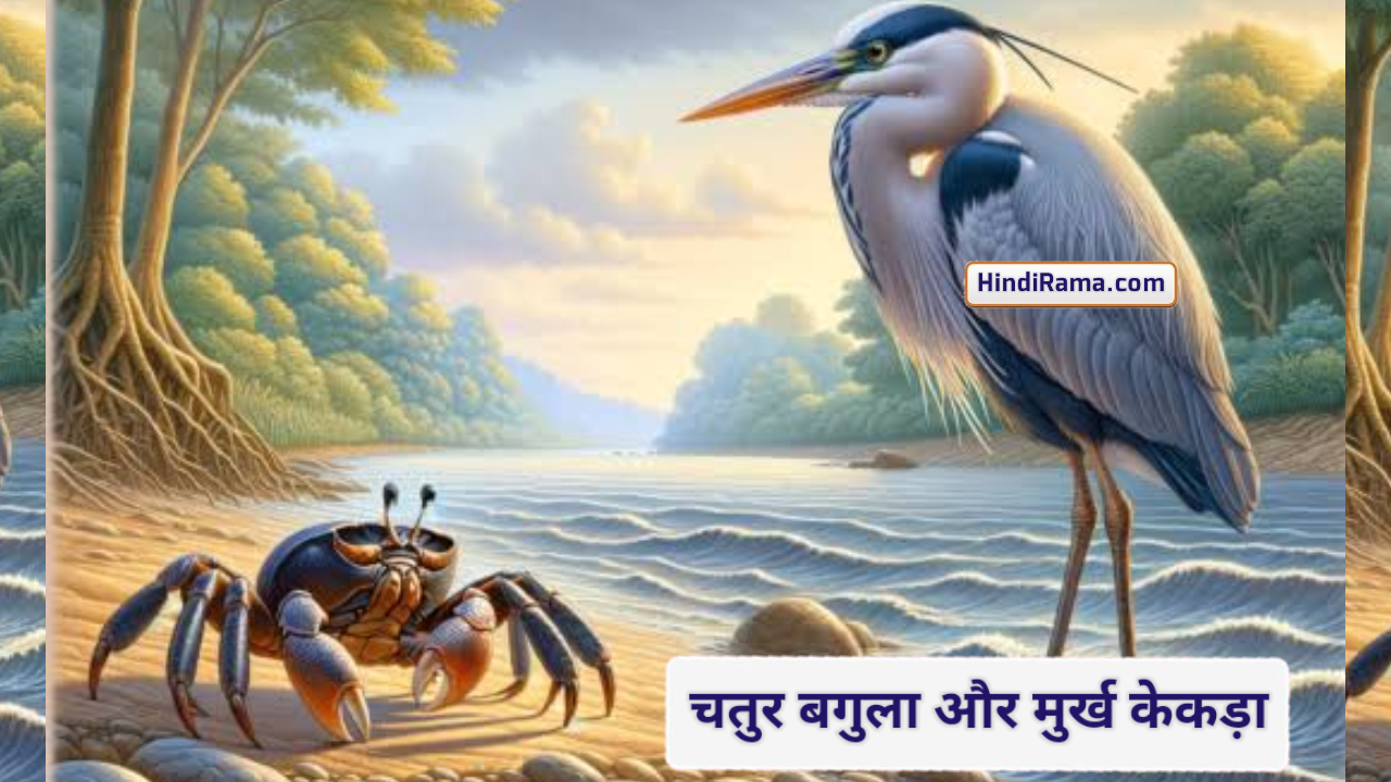 चतुर बगुला और मूर्ख केकड़ा - Story Of Heron And Crab । Moral Story In Hindi । Hindirama.com
