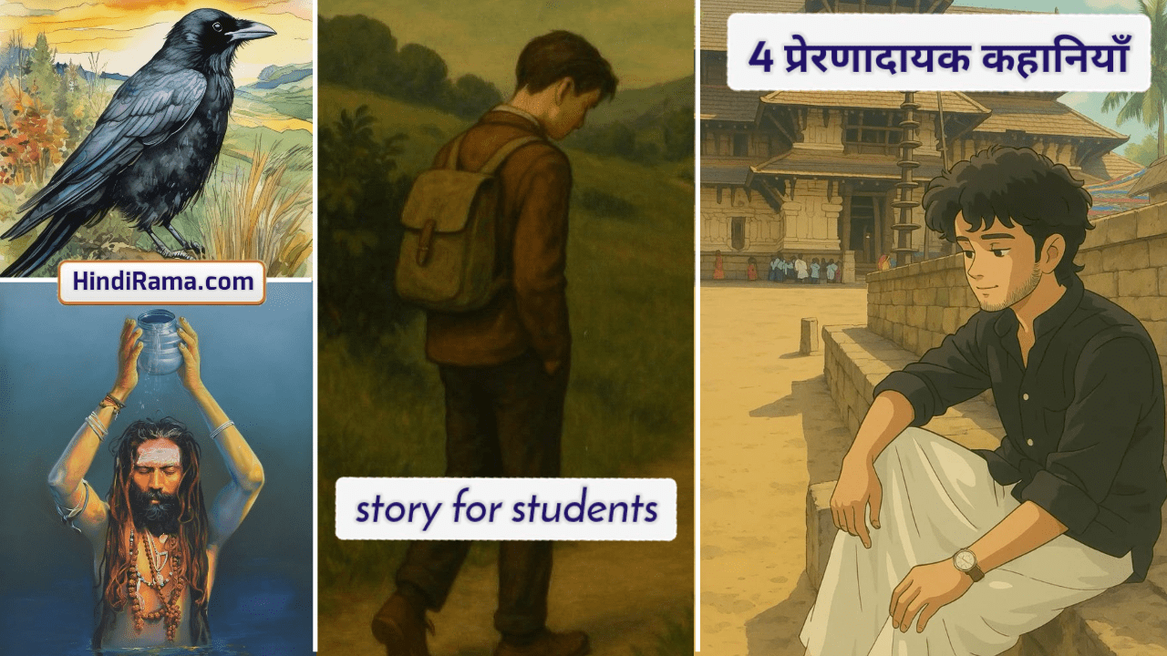 4 प्रेरणादायक कहानियाँ - Kids Story In Hindi । Story For Students In Hindi । Hindirama.com