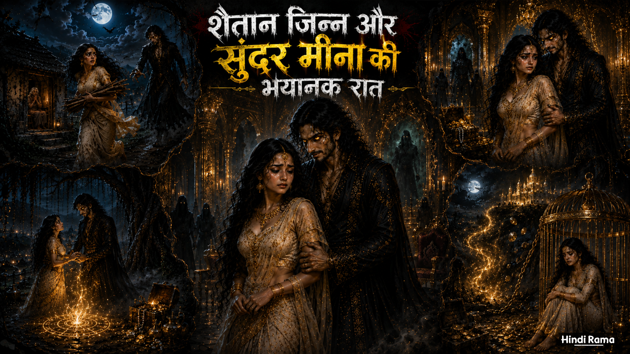 शैतान जिन्न और सुंदर मीना की भयानक रात । Haunted Jungle Horror Story In Hindi । Hindirama.com