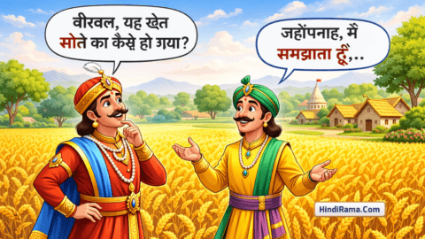 सोने का खेत - अकबर और बीरबल । Akbar Birbal Story In Hindi । Story Of Akbar Birbal । by Hindirama.com