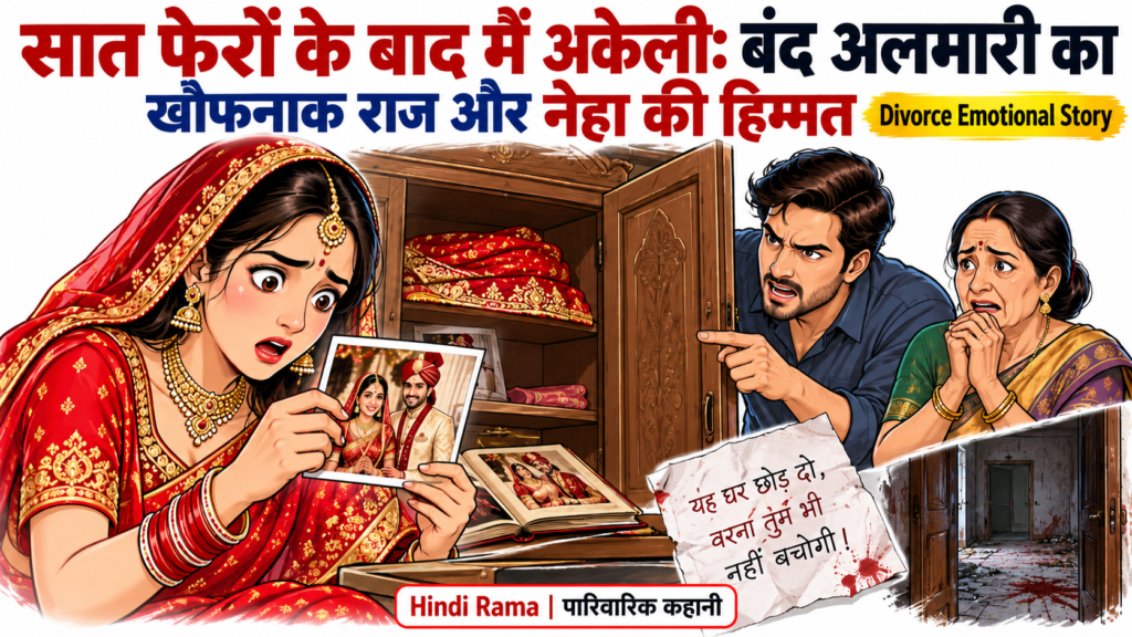 सात फेरों के बाद मैं अकेली: बंद अलमारी का खौफनाक राज और नेहा की हिम्मत । Divorce Emotional Story