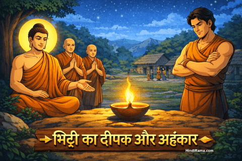 मिट्टी का दीपक और अहंकार - Mahatma Buddha Story In Hindi । Moral Stories । Hindi Stories । Hindirama.com