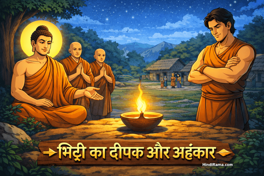 मिट्टी का दीपक और अहंकार - Mahatma Buddha Story In Hindi । Moral Stories । Hindi Stories । Hindirama.com