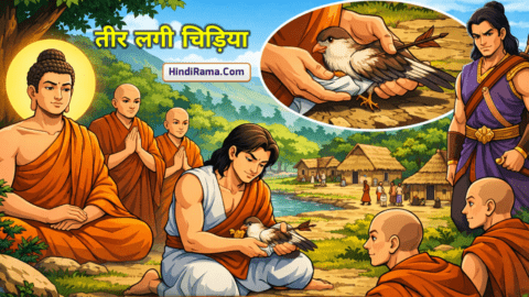 तीर लगी चिड़िया - महात्मा बुद्ध की कहानी । Mahatma Buddha Story In Hindi । Story Of Mahatma Buddha । by Hindirama.com