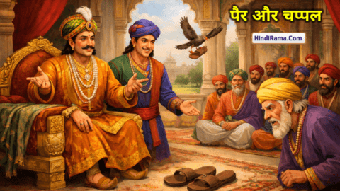 पैर और चप्पल - बीरबल की चतुराई । Akbar And Birbal Stories । Akabar Birbal Stories । Hindirama.com