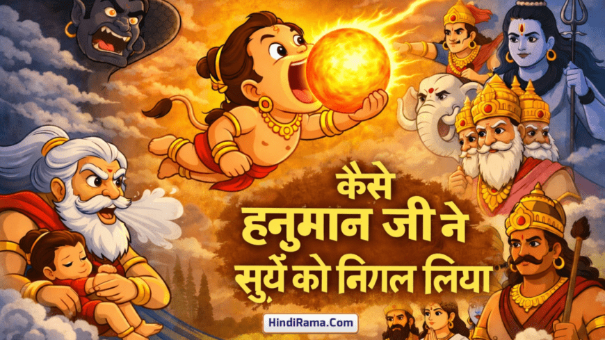 कैसे हनुमान जी ने सूर्य को निगल लिया ? - Hanuman Swallow Sun । Hanuman Ji Story In Hindi ।
