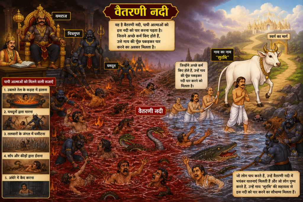मृत्यु के बाद खतरनाक नरक की यात्रा - गरुड़ पुराण का रहस्य । After Death Mystery। Hindirama.com