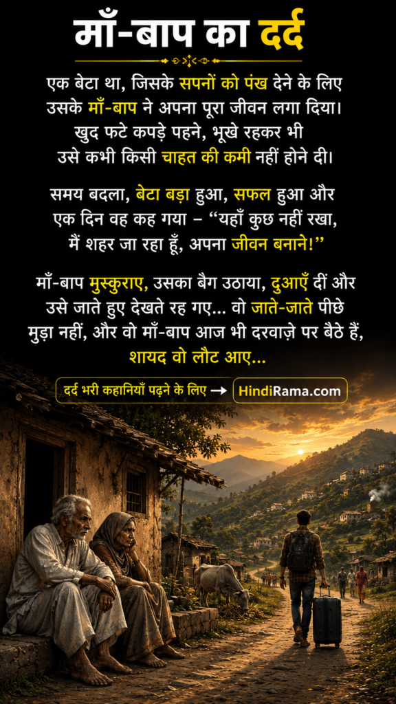 जब बेटा गाँव छोड़कर चला गया | When a Son | HindiRama.Com