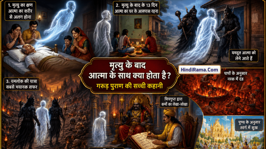मृत्यु के बाद आत्मा के साथ क्या होता है ? गरुड़ पुराण कइ रहस्यमयी कहानी - Mrityu Ke Baad Atma Ke Saath Kya Hota Hai ? Garud Puran Ki Darawani Sachchai । After Death Truth । Hindirama.com