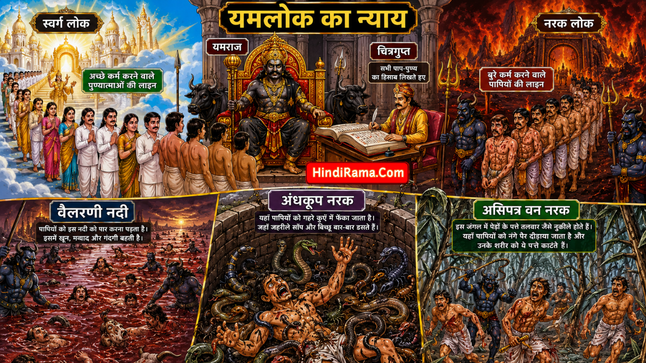 मृत्यु के बाद खतरनाक नरक की यात्रा - गरुड़ पुराण का रहस्य । After Death Mystery। hindirama.com