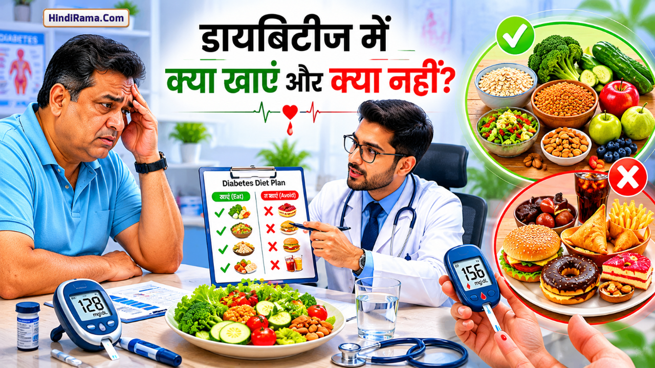 डायबिटीज में क्या खाएं और क्या नही ? Diabetes Diet Plan । Hindirama.com