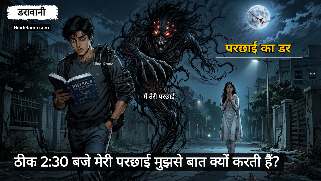 2:30 बजे मेरी परछाई मुझसे बात क्यों करनें लगी? परछाई का डर - भाग 1। Haunted Shadow Story In Hindi। Hindirama.com