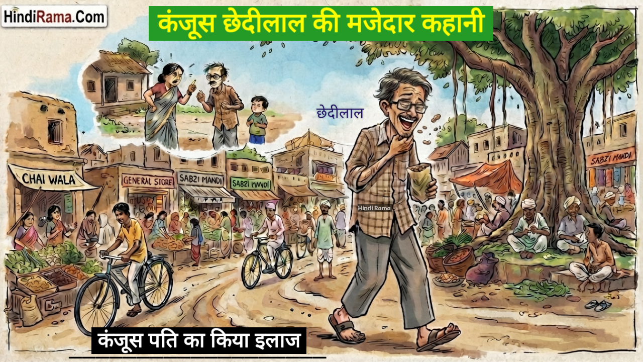 महाकंजूस छेदीलाल की मजेदार कहानी। गाँव का सबसे बड़ा कंजूस कौन? The Biggest Miser In The Village । hindirama.com