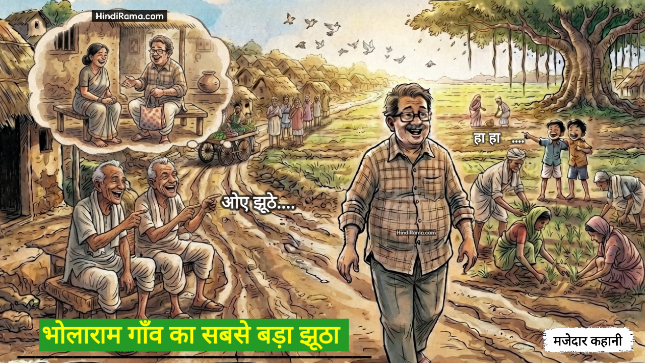 भोलाराम: गाँव का सबसे बड़ा झूठा। आखिर पैसों से भरा बैग किसका था? Bholaram: The Biggest Liar In The Village। Hindirama.com