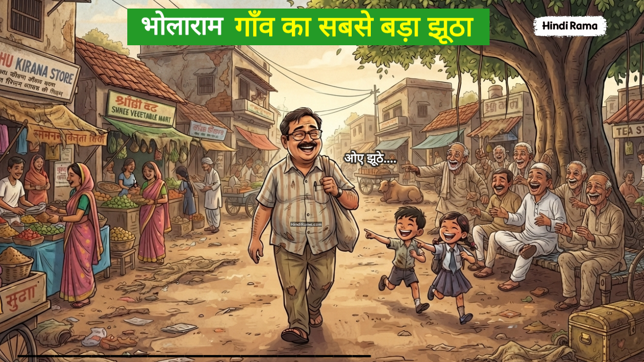 भोलाराम: गाँव का सबसे बड़ा झूठा। मजेदार सीख से भरी कहानी। Funny Story In Hindi। Hindirama.com