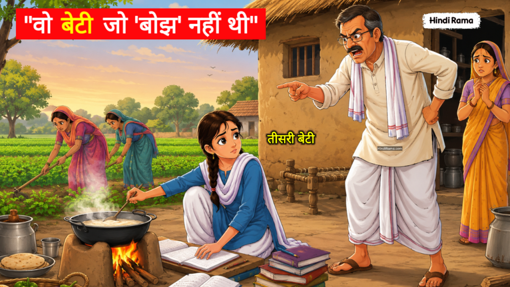 वो बेटी जो ′बोझ‛ नहीं थी। आखिर तीसरी बेटी ने कर दिखाया! The Girl Who Was Never a Burden। Hindirama.com