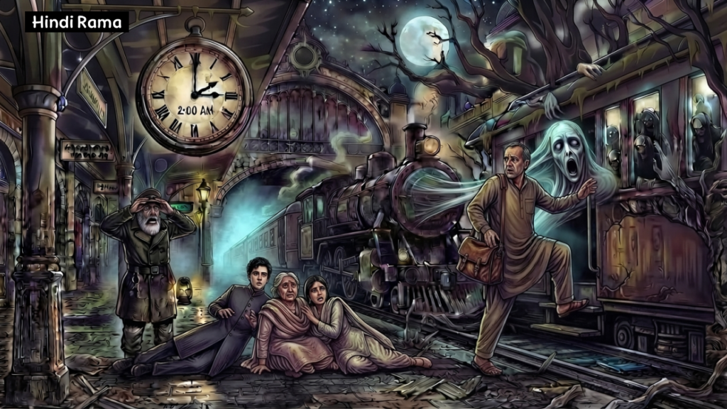 आधी रात की आखिरी खूनी ट्रेन। रात 2 बजे स्टेशन पर क्या हुआ? Midnight Horror Train Story In Hindi । Hindirama.com 