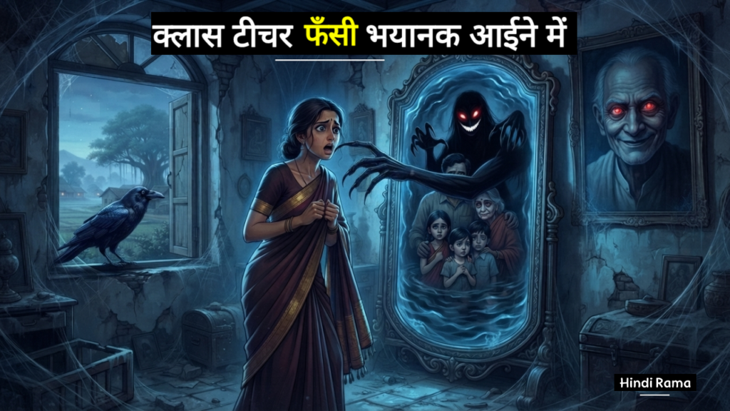 शापित भूतिया आईना। क्लास टीचर उस भयानक आईने में कैसे फँस गई? Haunted Mirror Story In Hindi । Hindirama.com