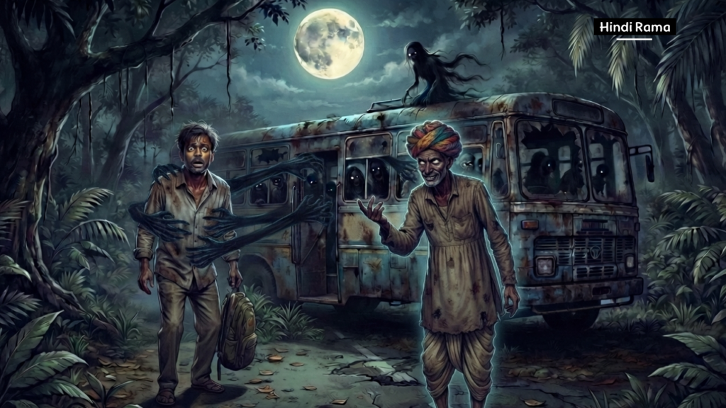 खतरनाक भूतिया बस। पुराने नेशनल हाइवे 13 पर मौत का तांडव। Horror Story In Hindi। Hindirama.com
