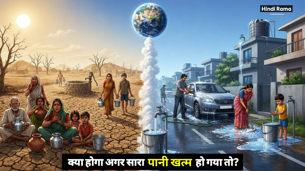 क्या होगा अगर सारा पानी खत्म हो गया तो? पानी का महत्व समझें और पानी बचाइए। Save Water In Hindi। Hindirama.com