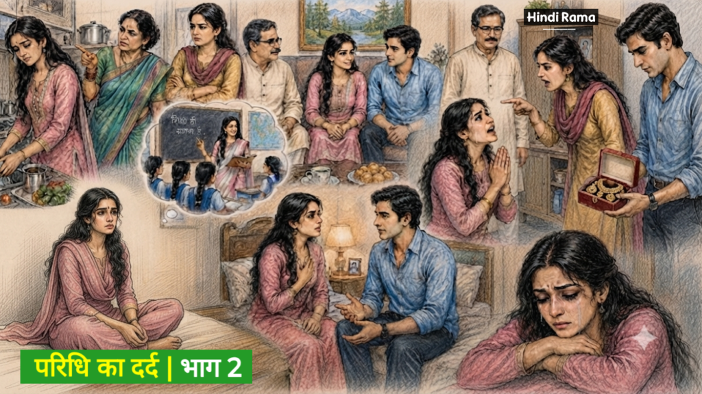 परिधि का दर्द। क्या परिधि अत्याचार सहकर भी रह पाएगी वहाँ? भाग 2। Family Story In Hindi। Hindirama.com