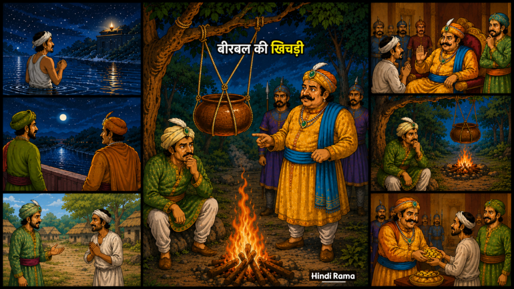 बीरबल की खिचड़ी। कैसे बीरबल ने एक गरीब को दिलाया न्याय? Birbal Ki Khichdi Story। Hindirama.com