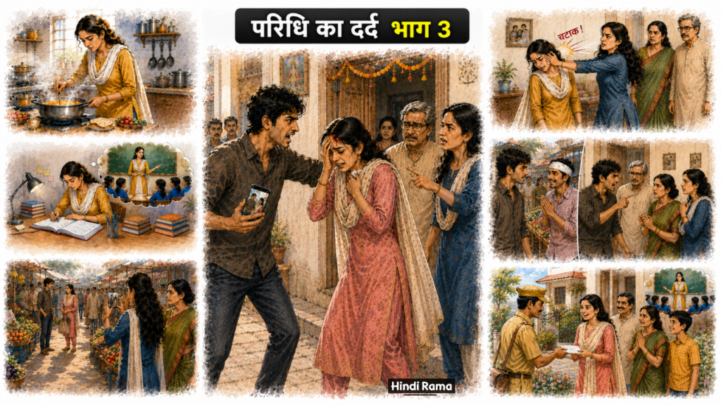 परिधि का दर्द। पति ने क्यों निकाला धक्के मारकर घर से? भाग 3। Family Story In Hindi। Hindirama.com