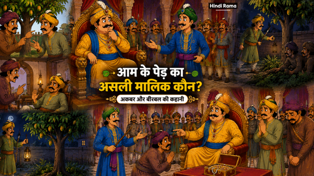 आम का पेड़ किसका? बीरबल ने असली मालिक का पता कैसे लगाया? Akbar Birbal ki Kahani। Hindirama.com