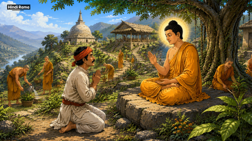 महात्मा बुद्ध और एक किसान। किसान की 83 परेशानियों का रहस्य। Buddha And Farmer Story In Hindi। Hindirama.com 