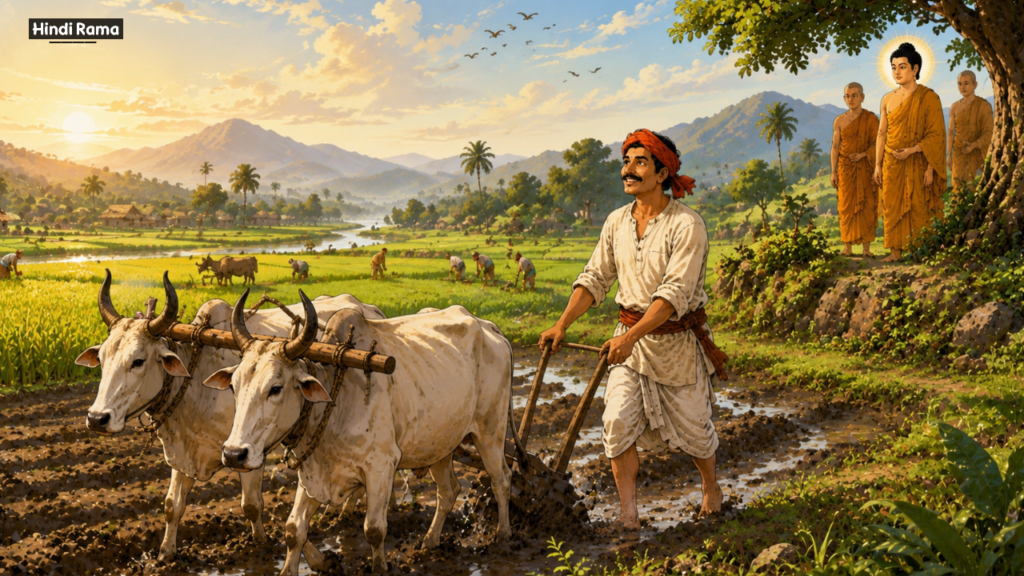 महात्मा बुद्ध और एक किसान। किसान की 83 परेशानियों का रहस्य। Buddha And Farmer Story In Hindi। Hindirama.com 