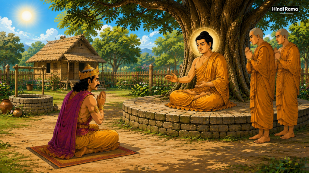 महात्मा बुद्ध ने बताया सच्चा धन क्या है? सब कुछ होने के बाद भी राजा क्यों था परेशान? Buddha Story On Real Wealth। Hindirama.com 