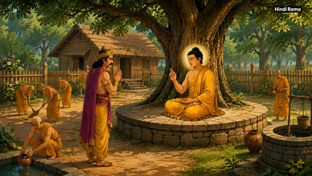 महात्मा बुद्ध ने बताया सच्चा धन क्या है? सब कुछ होने के बाद भी राजा क्यों था परेशान? Buddha Story On Real Wealth। Hindirama.com 