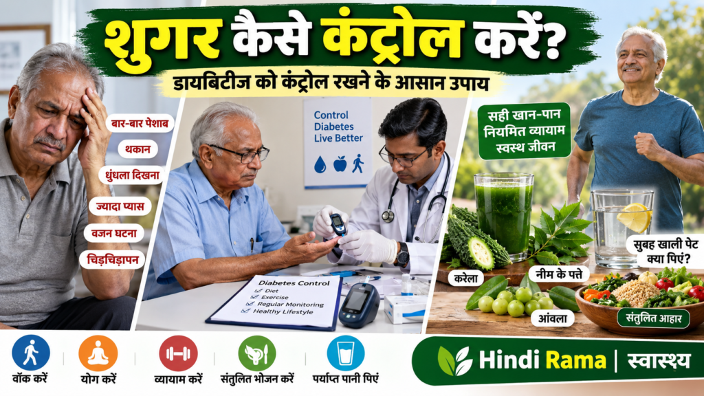 शुगर कैसे कंट्रोल करें? डायबिटीज को कंट्रोल रखने के आसान उपाय । Diabetes Control 2 शुगर कैसे कंट्रोल करें? डायबिटीज को कंट्रोल रखने के आसान उपाय । Diabetes Control । Hindi Rama