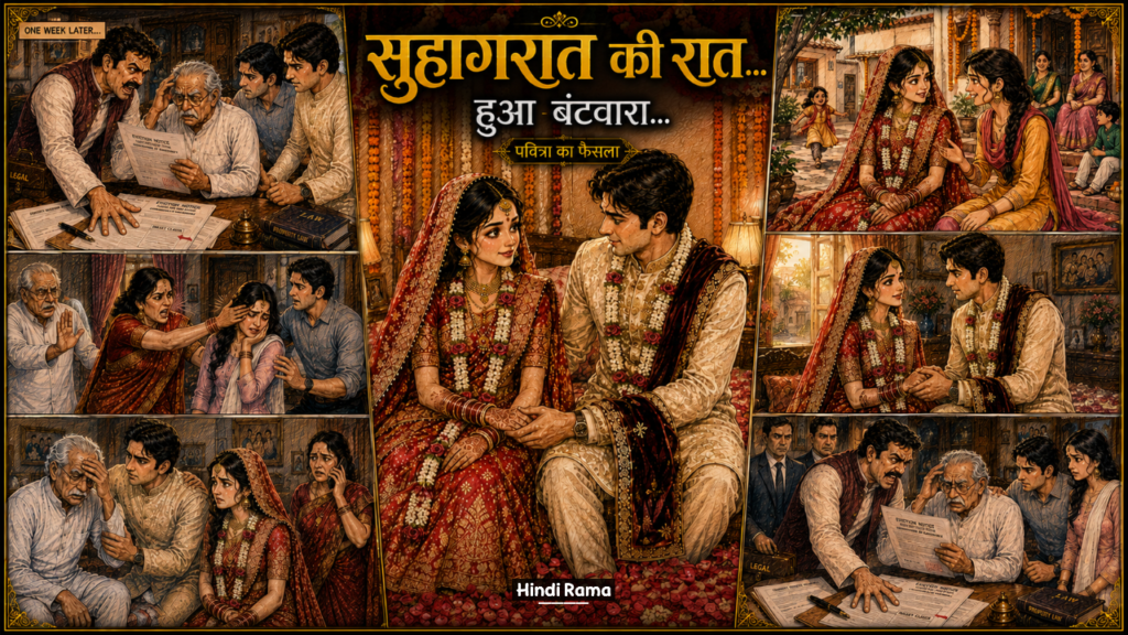 सुहागरात की रात हुआ बंटवारा। चाचा ने हड़पा घर और फिर बहू ने बदल दी परिवार की किस्मत। भाग 1। Family Story In Hindi 1 सुहागरात की रात हुआ बंटवारा। चाचा ने हड़पा घर और फिर बहू ने बदल दी परिवार की किस्मत। भाग 1। Family Story In Hindi। Hindirama.com