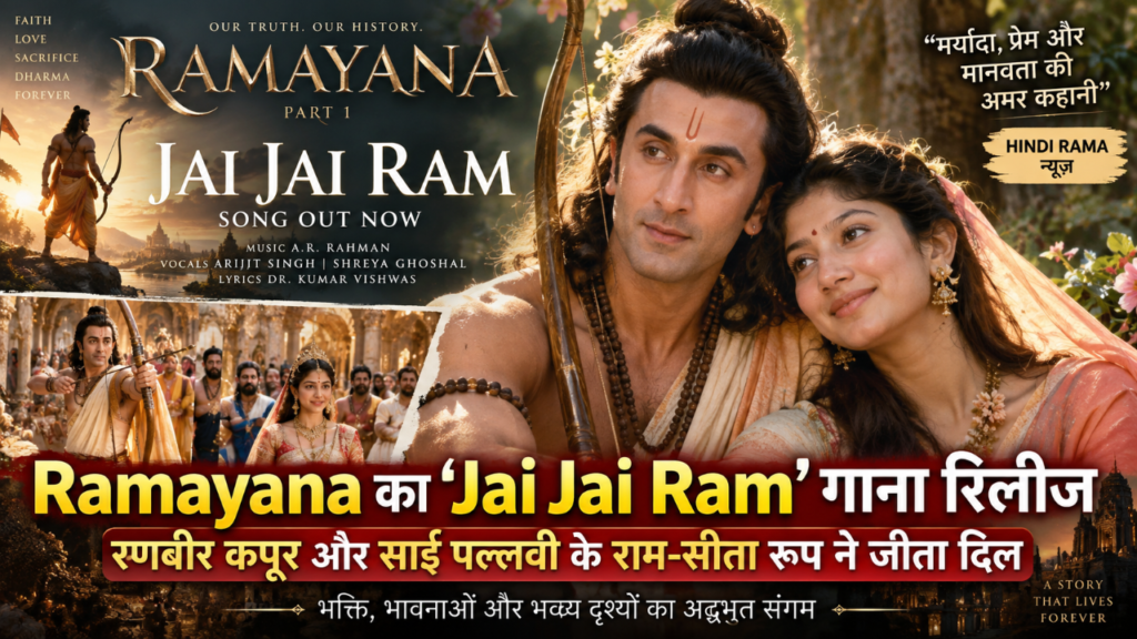 Ramayana ‘Jai Jai Ram’ गाना रिलीज, रणबीर-साई पल्लवी ने जीता दिल। Hindi Rama