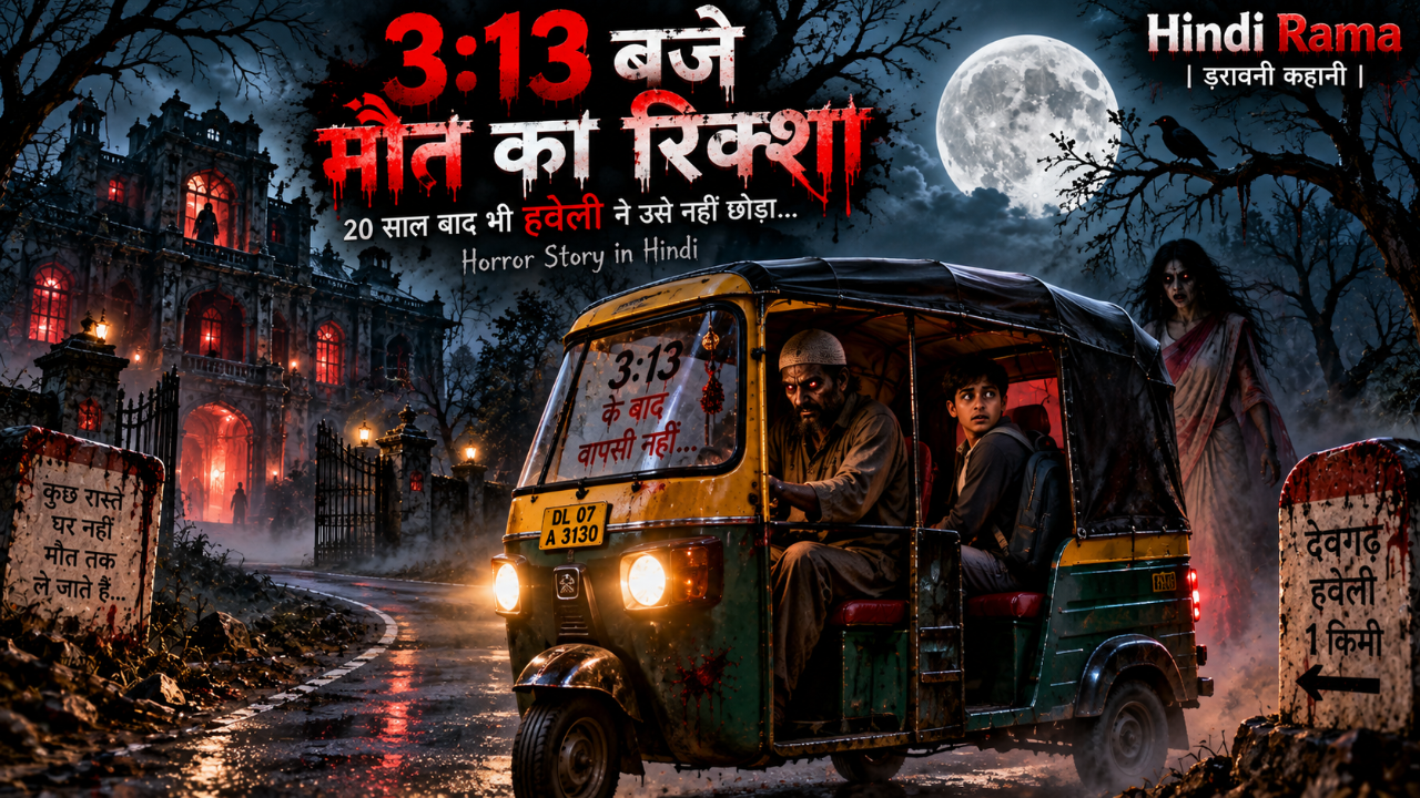 3:13 बजे मौत का रिक्शा | 20 साल बाद भी हवेली ने उसे नहीं छोड़ा | Horror Story in Hindi 2 3:13 बजे मौत का रिक्शा | 20 साल बाद भी हवेली ने उसे नहीं छोड़ा | Horror Story in Hindi। Hindi Rama