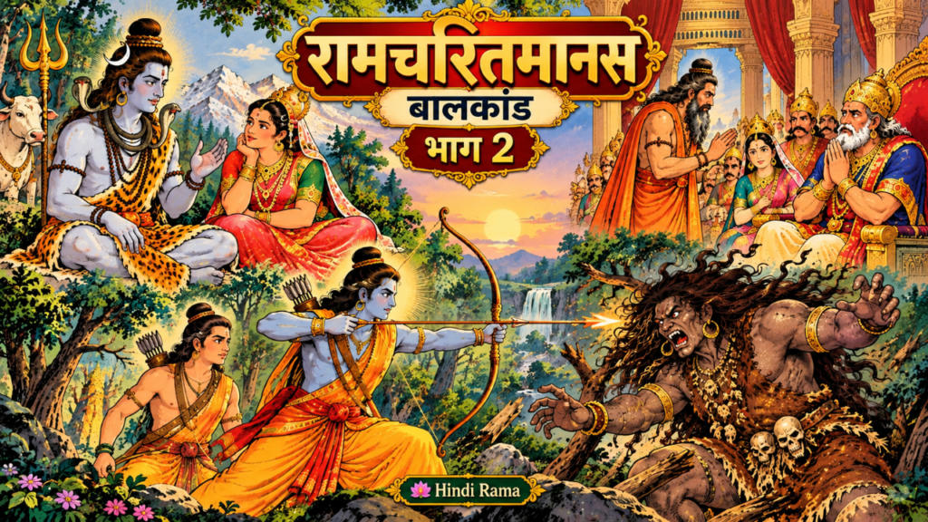 रामचरितमानस । बालकांड भाग 2 । सती कथा और श्रीराम जन्म । Ramcharitmanas