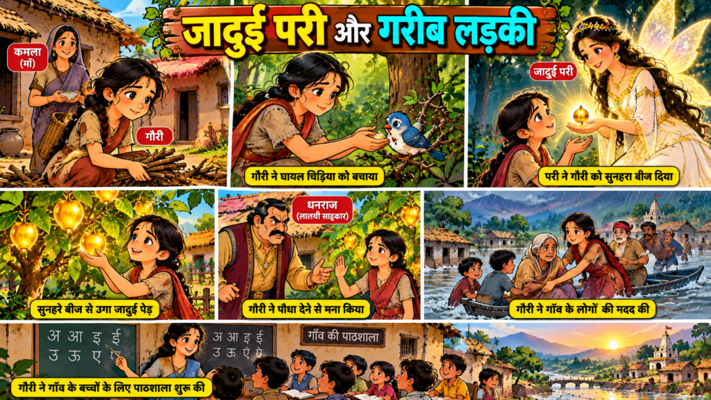 जादुई परी और गरीब लड़की: कैसे एक सुनहरे बीज ने बदली गाँव की किस्मत 1 जादुई परी और गरीब लड़की: कैसे एक सुनहरे बीज ने बदली गाँव की किस्मत