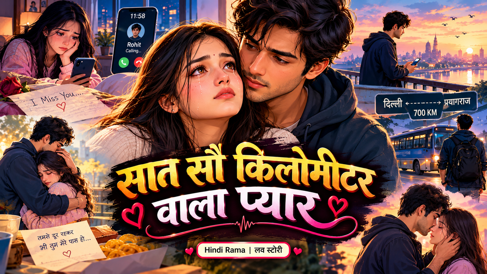 सात सौ किलोमीटर वाला प्यार । दिल छू लेने वाली लव स्टोरी । Long Distance Love Story
