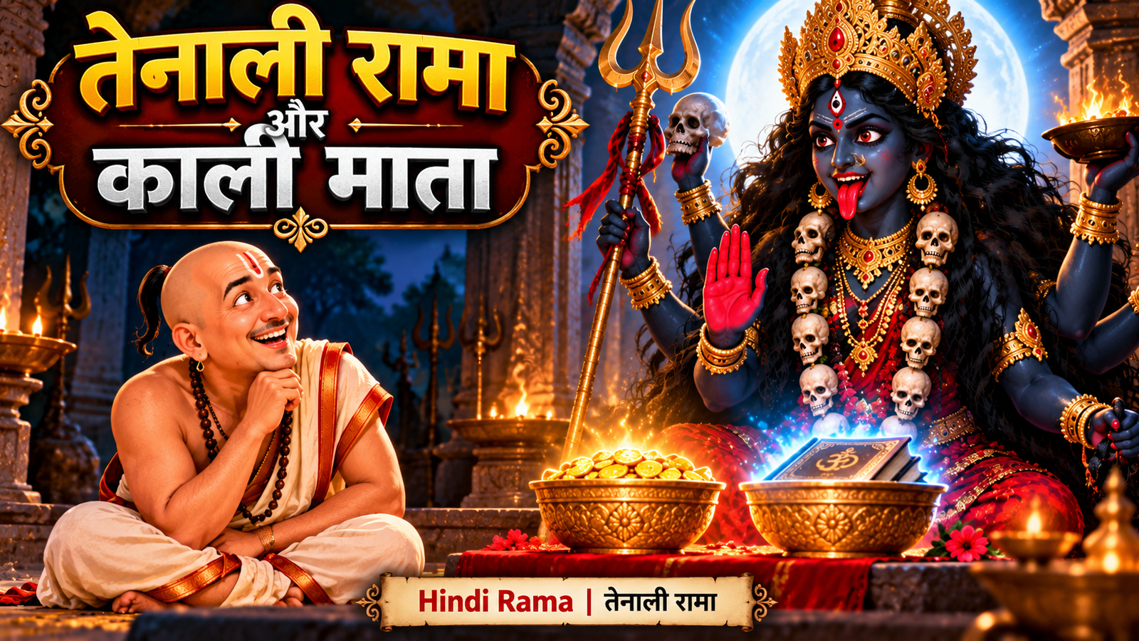 तेनाली रामा और काली माता की कहानी | बुद्धि और हाजिरजवाबी का अद्भुत किस्सा