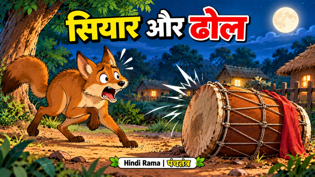 सियार और ढोल की कहानी – जंगल में गूँजी रहस्यमयी आवाज का सच 3 सियार और ढोल की कहानी – जंगल में गूँजी रहस्यमयी आवाज का सच